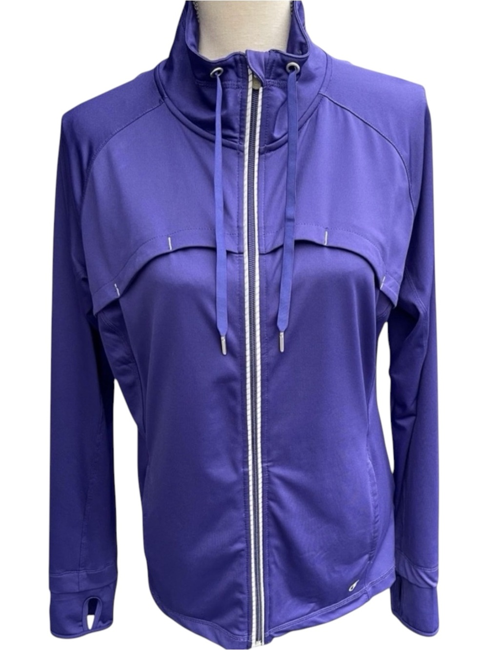 Champion Purple Reflective Trim Lightweight Running Jacket (L)